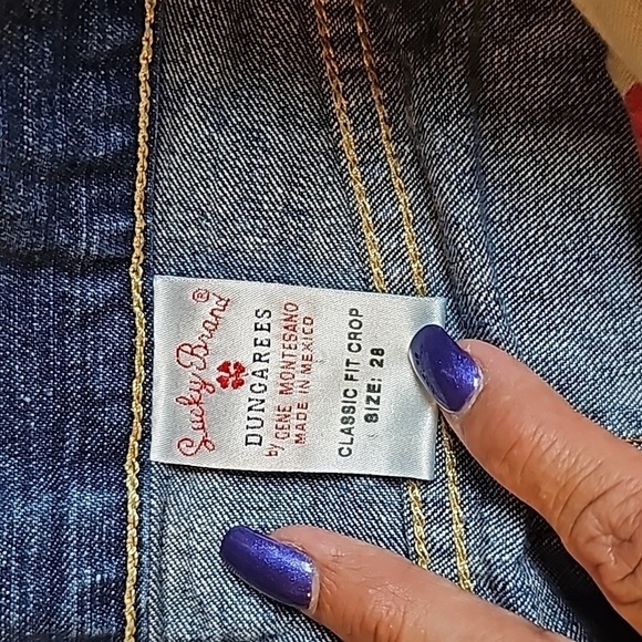 Lucky Brand Ladies Classic Fit Crop sz 28 - Picture 6 of 11